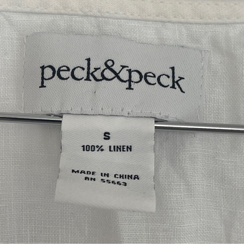 Peck & Peck Embroidered Linen Tunic Sz S Worn Twice - Picture 2 of 5
